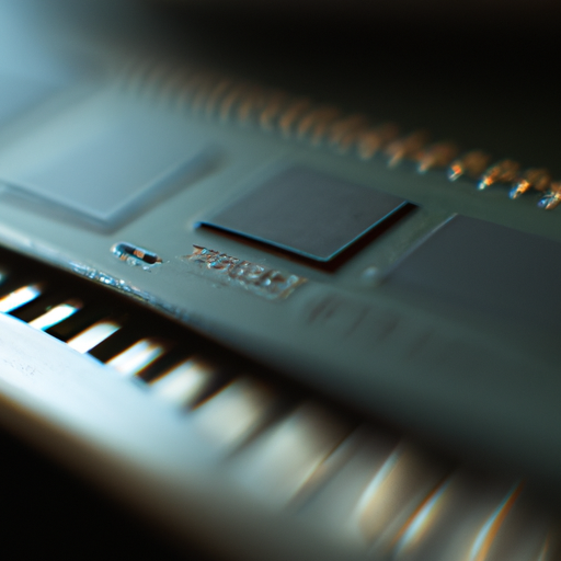 תמונת תקריב של שבב זיכרון RAM