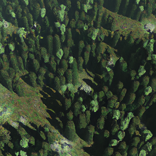 1. מבט אווירי של היער השחור המראה את המרחב העצום שלו של עצים ירוקים כהים.
