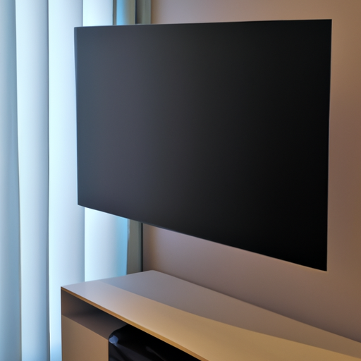 טלוויזיה במיקום אסטרטגי המאפשר צפייה נוחה מכל הזוויות בחדר.